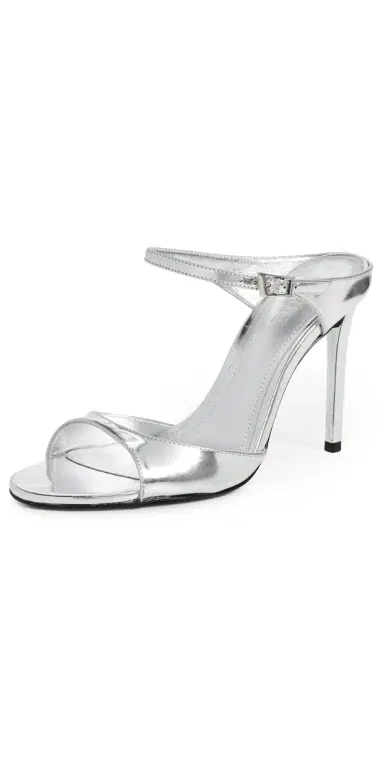 Schutz Lyra Heeled Mules Prata | Thumbnail 1 Schutz Lyra Heeled Mules Prata | Thumbnail 1