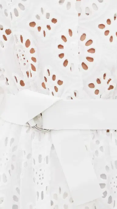 Norma Kamali Flared Shirt Mini Dress White | Thumbnail 6 Norma Kamali Flared Shirt Mini Dress White | Thumbnail 6