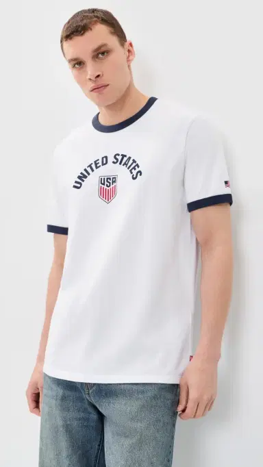 Levi's x World Cup UA Ringer Tee Red White Blue | Thumbnail 2 Levi's x World Cup UA Ringer Tee Red White Blue | Thumbnail 2