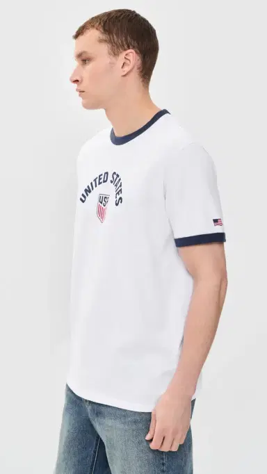 Levi's x World Cup UA Ringer Tee Red White Blue | Thumbnail 4 Levi's x World Cup UA Ringer Tee Red White Blue | Thumbnail 4