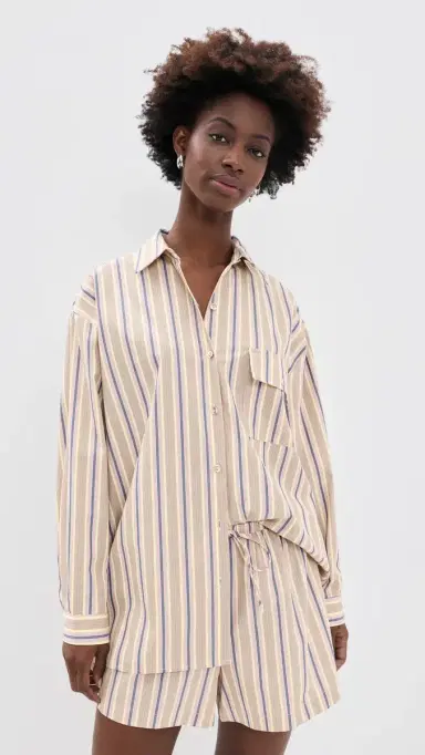 VRG GRL June Butter tripe Shirt tripe | Thumbnail 2 VRG GRL June Butter tripe Shirt tripe | Thumbnail 2