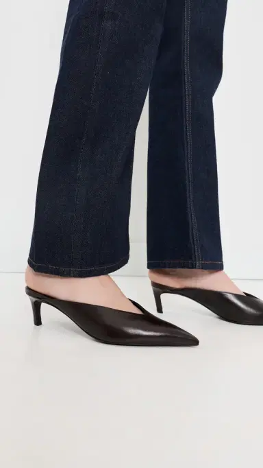 Schutz Loren Mid Mules Dark Brown | Thumbnail 3 Schutz Loren Mid Mules Dark Brown | Thumbnail 3