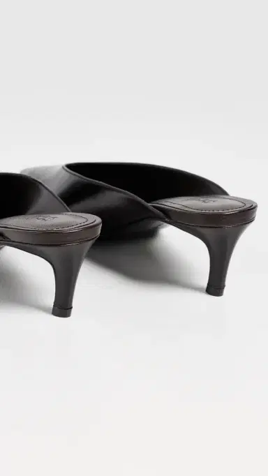 Schutz Loren Mid Mules Dark Brown | Thumbnail 4 Schutz Loren Mid Mules Dark Brown | Thumbnail 4