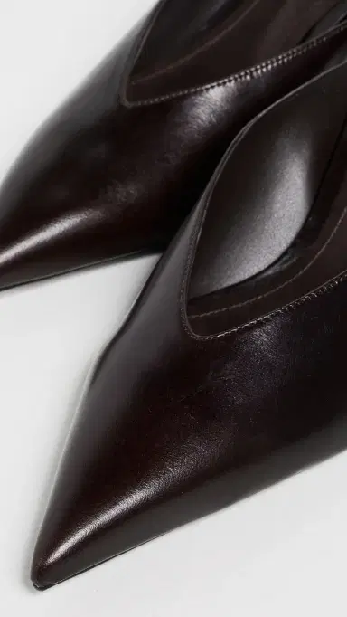 Schutz Loren Mid Mules Dark Brown | Thumbnail 6 Schutz Loren Mid Mules Dark Brown | Thumbnail 6