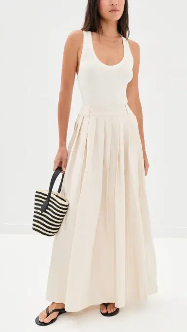 VRG GRL Delphi Maxi Skirt Cream | Thumbnail 2 VRG GRL Delphi Maxi Skirt Cream | Thumbnail 2