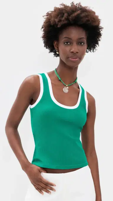 Z Supply Sirena Colorblocked Tank Rainforest L | Thumbnail 2 Z Supply Sirena Colorblocked Tank Rainforest L | Thumbnail 2