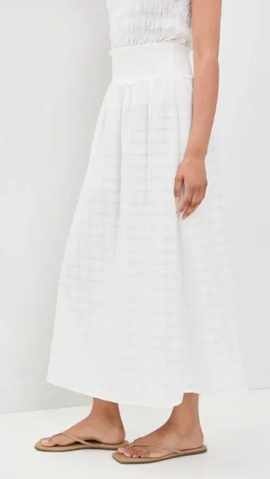 Hill House Home The Delphine Nap Skirt White | Thumbnail 4 Hill House Home The Delphine Nap Skirt White | Thumbnail 4