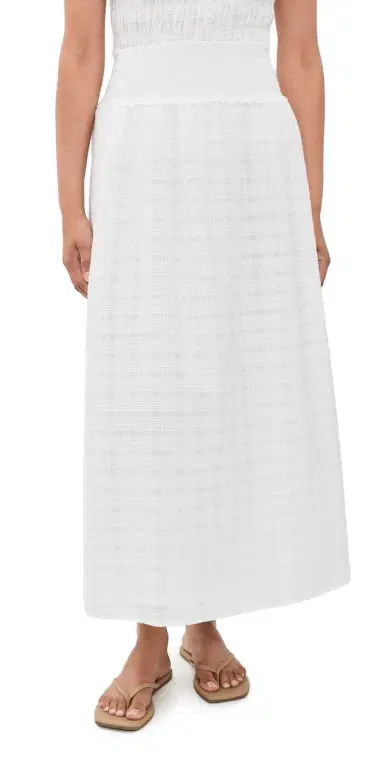 Hill House Home The Delphine Nap Skirt White | Thumbnail 1 Hill House Home The Delphine Nap Skirt White | Thumbnail 1