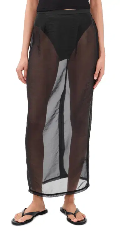 VRG GRL Devyn heer Midi Skirt Black | Thumbnail 1 VRG GRL Devyn heer Midi Skirt Black | Thumbnail 1