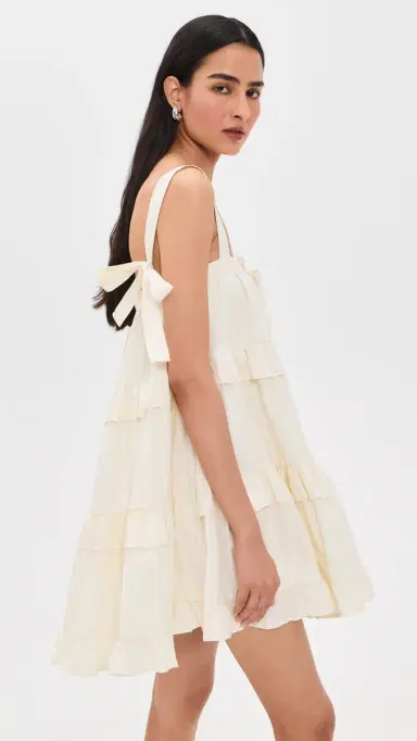 VRG GRL ila Mini Dress Cream Cream | Thumbnail 4 VRG GRL ila Mini Dress Cream Cream | Thumbnail 4