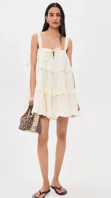 VRG GRL ila Mini Dress Cream Cream | Thumbnail 5 VRG GRL ila Mini Dress Cream Cream | Thumbnail 5