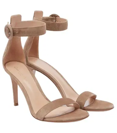 Gianvito Rossi Portofino 85 suede sandals | Thumbnail 1 Gianvito Rossi Portofino 85 suede sandals | Thumbnail 1