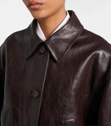 Balenciaga Oversized leather car coat | Thumbnail 4 Balenciaga Oversized leather car coat | Thumbnail 4