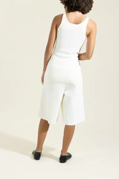 TOTEME Classic Compact Knit Tank- White | Thumbnail 4 TOTEME Classic Compact Knit Tank- White | Thumbnail 4