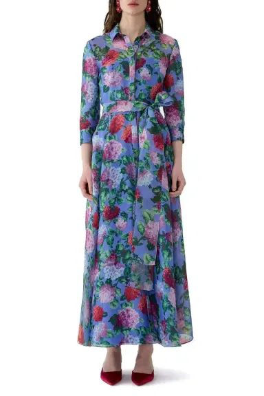 Carolina Herrera Three-Quarter Sleeve Midi Trench Dress | Thumbnail 3 Carolina Herrera Three-Quarter Sleeve Midi Trench Dress | Thumbnail 3