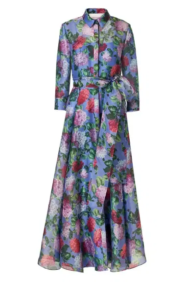 Carolina Herrera Three-Quarter Sleeve Midi Trench Dress | Thumbnail 1 Carolina Herrera Three-Quarter Sleeve Midi Trench Dress | Thumbnail 1