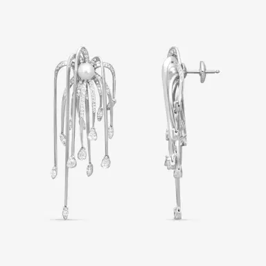 ASSAEL Assael Julie Parker 18K White Gold Akoya Cultured Pearl & Diamond Earrings by The Solist | Thumbnail 3 ASSAEL Assael Julie Parker 18K White Gold Akoya Cultured Pearl & Diamond Earrings by The Solist | Thumbnail 3