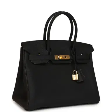 HERMÈS Hermes Birkin 30 Black Togo Gold Hardware | Thumbnail 2 HERMÈS Hermes Birkin 30 Black Togo Gold Hardware | Thumbnail 2