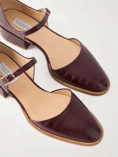 Gabriela Hearst Riley Croc-effect Leather Mary Jane Flats | Thumbnail 5 Gabriela Hearst Riley Croc-effect Leather Mary Jane Flats | Thumbnail 5