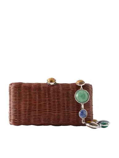 Judith Leiber Couture Poppy Basket Embellished Raffia Clutch | Thumbnail 1 Judith Leiber Couture Poppy Basket Embellished Raffia Clutch | Thumbnail 1