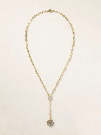 Foundrae Balance + Fine Mixed Clip 18-karat Gold Diamond Necklace | Thumbnail 4 Foundrae Balance + Fine Mixed Clip 18-karat Gold Diamond Necklace | Thumbnail 4