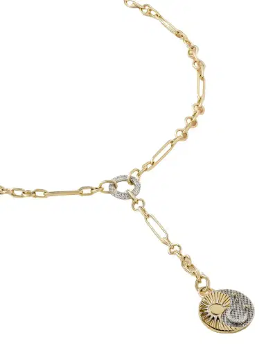 Foundrae Balance + Fine Mixed Clip 18-karat Gold Diamond Necklace | Thumbnail 1 Foundrae Balance + Fine Mixed Clip 18-karat Gold Diamond Necklace | Thumbnail 1