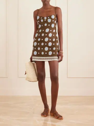 Cala de la Cruz Lucca Printed Linen Mini Dress | Thumbnail 2 Cala de la Cruz Lucca Printed Linen Mini Dress | Thumbnail 2