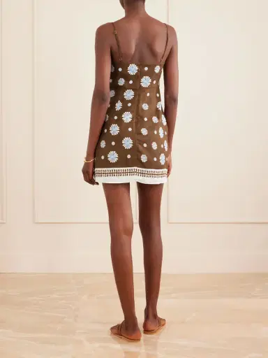 Cala de la Cruz Lucca Printed Linen Mini Dress | Thumbnail 3 Cala de la Cruz Lucca Printed Linen Mini Dress | Thumbnail 3
