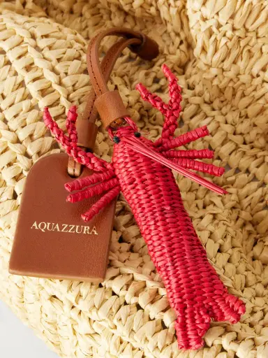 Aquazzura Paradise Mini Leather-trimmed Raffia Bag | Thumbnail 5 Aquazzura Paradise Mini Leather-trimmed Raffia Bag | Thumbnail 5