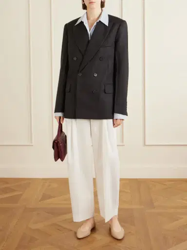 Victoria Beckham Beatrice Double-breasted Wool Blazer | Thumbnail 2 Victoria Beckham Beatrice Double-breasted Wool Blazer | Thumbnail 2