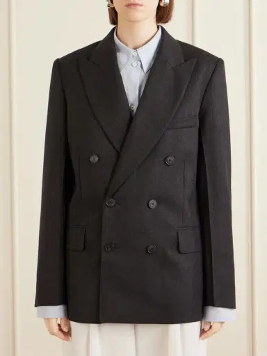 Victoria Beckham Beatrice Double-breasted Wool Blazer | Thumbnail 3 Victoria Beckham Beatrice Double-breasted Wool Blazer | Thumbnail 3