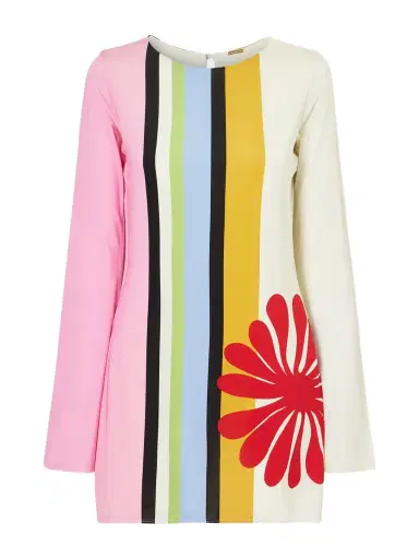 Cala de la Cruz Maisha Printed Stretch-jersey Mini Dress | Thumbnail 1 Cala de la Cruz Maisha Printed Stretch-jersey Mini Dress | Thumbnail 1