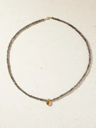 JIA JIA Arizona 14-karat Gold Smoky Quartz And Citrine Necklace | Thumbnail 4 JIA JIA Arizona 14-karat Gold Smoky Quartz And Citrine Necklace | Thumbnail 4
