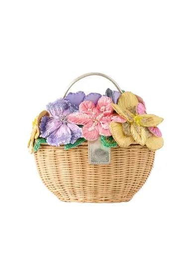 Judith Leiber Couture Flower Basket Crystal-embellished Gold-tone Clutch | Thumbnail 1 Judith Leiber Couture Flower Basket Crystal-embellished Gold-tone Clutch | Thumbnail 1