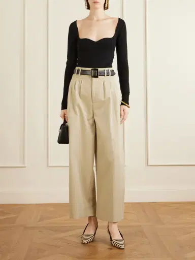 Altuzarra Wilson Pleated Wide-leg Cotton Pants | Thumbnail 2 Altuzarra Wilson Pleated Wide-leg Cotton Pants | Thumbnail 2