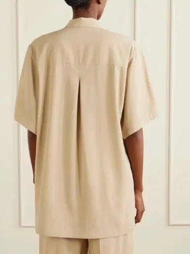 TOTEME Woven Blouse | Thumbnail 4 TOTEME Woven Blouse | Thumbnail 4