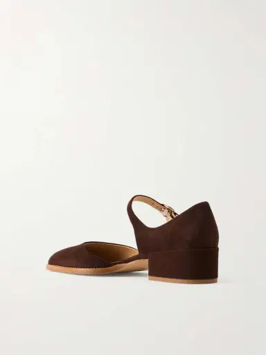 Gabriela Hearst Riley Suede Mary Jane Flats | Thumbnail 3 Gabriela Hearst Riley Suede Mary Jane Flats | Thumbnail 3