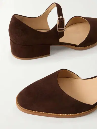Gabriela Hearst Riley Suede Mary Jane Flats | Thumbnail 5 Gabriela Hearst Riley Suede Mary Jane Flats | Thumbnail 5