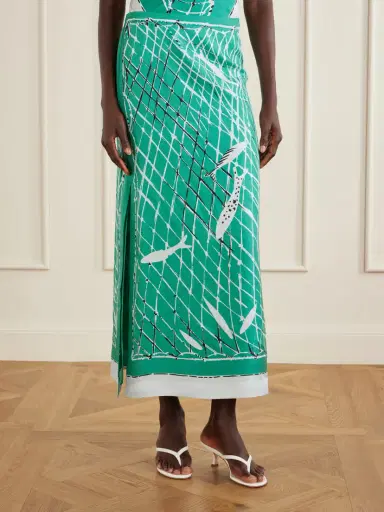 Altuzarra Linnie Printed Silk Maxi Skirt | Thumbnail 3 Altuzarra Linnie Printed Silk Maxi Skirt | Thumbnail 3