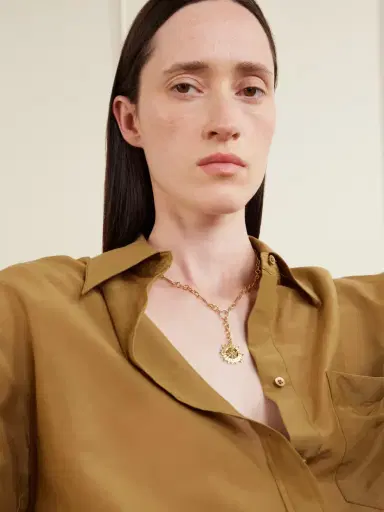 Foundrae Internal Compass + Small Mixed Clip 18-karat White And Yellow Gold Diamond Necklace | Thumbnail 2 Foundrae Internal Compass + Small Mixed Clip 18-karat White And Yellow Gold Diamond Necklace | Thumbnail 2