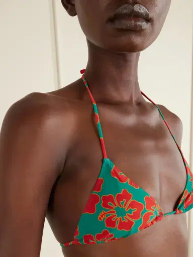 Lido Venti Printed Triangle Halterneck Bikini | Thumbnail 4 Lido Venti Printed Triangle Halterneck Bikini | Thumbnail 4