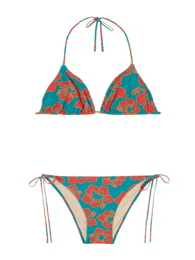 Lido Venti Printed Triangle Halterneck Bikini | Thumbnail 1 Lido Venti Printed Triangle Halterneck Bikini | Thumbnail 1