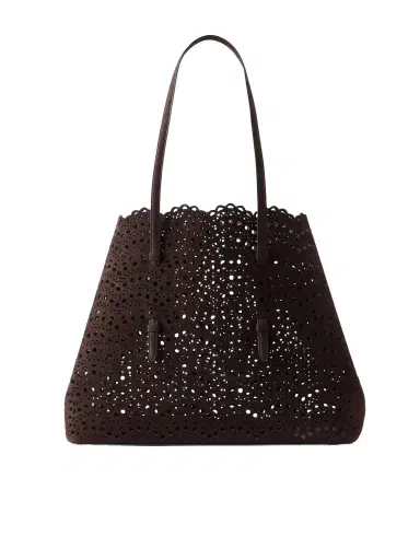 Alaïa Mina 37 Laser-cut Leather Tote | Thumbnail 1 Alaïa Mina 37 Laser-cut Leather Tote | Thumbnail 1