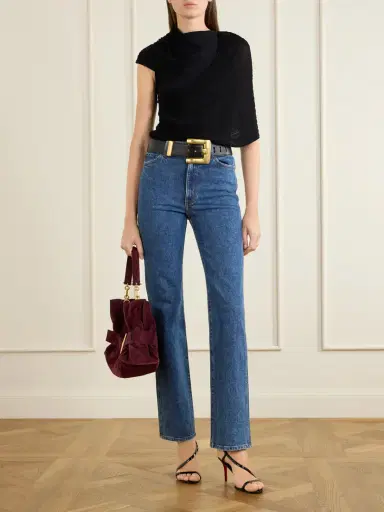 Balmain Anthem Buckled Suede Shoulder Bag | Thumbnail 3 Balmain Anthem Buckled Suede Shoulder Bag | Thumbnail 3
