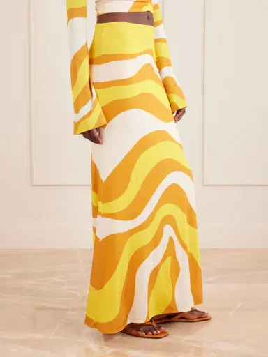 Cala de la Cruz Halia Printed Jersey Midi Skirt | Thumbnail 3 Cala de la Cruz Halia Printed Jersey Midi Skirt | Thumbnail 3