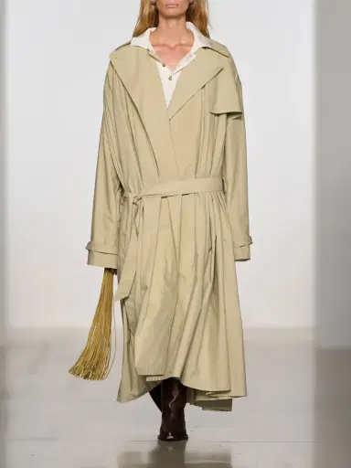 Calvin Klein Collection Mireille Ruched Cotton-gabardine Trench Coat | Thumbnail 5 Calvin Klein Collection Mireille Ruched Cotton-gabardine Trench Coat | Thumbnail 5