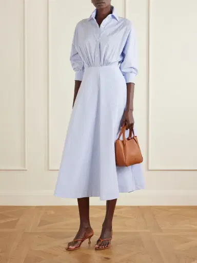 Altuzarra Striped Cotton-poplin Midi Dress | Thumbnail 2 Altuzarra Striped Cotton-poplin Midi Dress | Thumbnail 2