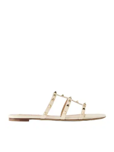 Valentino Garavani Rockstud Embellished Leather Sandals | Thumbnail 1 Valentino Garavani Rockstud Embellished Leather Sandals | Thumbnail 1