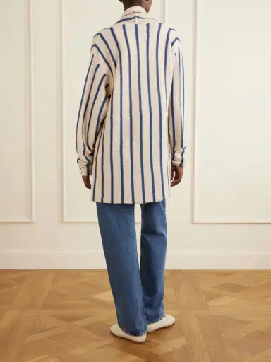 The Elder Statesman Striped Knitted Cashmere Cardigan | Thumbnail 3 The Elder Statesman Striped Knitted Cashmere Cardigan | Thumbnail 3