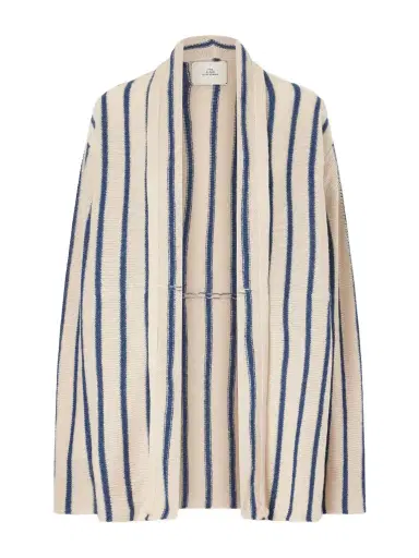 The Elder Statesman Striped Knitted Cashmere Cardigan | Thumbnail 1 The Elder Statesman Striped Knitted Cashmere Cardigan | Thumbnail 1